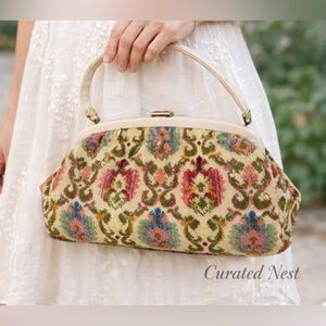 Vintage 1950’s-60’s Floral Patterned Handbag